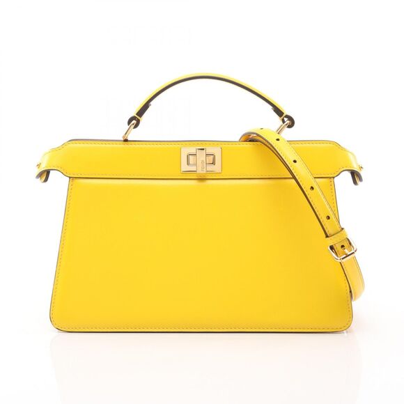 Fendi Handbags - Fendi Handbag Peekaboo Iseeu East West 8bn323 Yellow Leather Peekaboo Iseeu